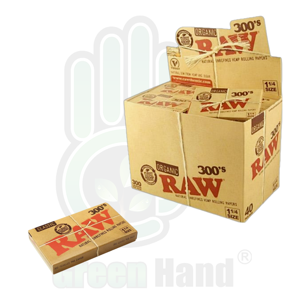 Papel Raw 300´s Organic Hemp - Papel de fumar orgánico