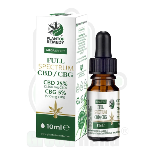 ACEITE DE CANNABIS CBD FULL SPECTRUM 25% CBD + 5% CBG PLANT OF REMEDY (10ML)