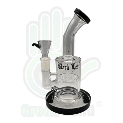 BONG MINI BUBBLER NEGRO BLACK LEAF