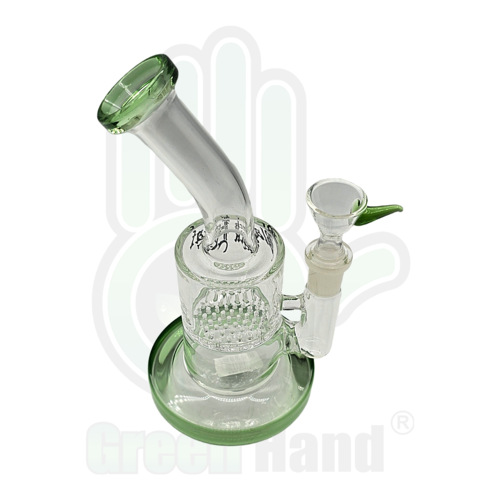 BONG MINI BUBBLER VERDE BLACK LEAF