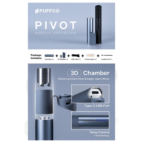 PUFFCO PIVOT VAPORIZADOR AZUL