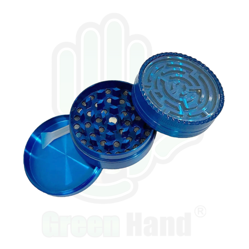 GRINDER POLINIZADOR METAL LABERINTO BLUE 63 MM