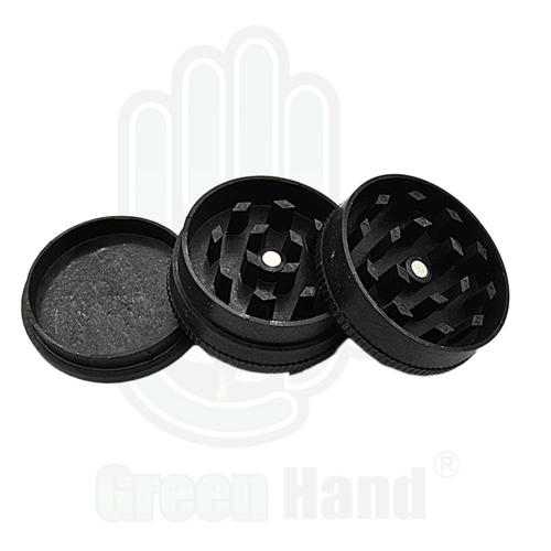 GRINDER PLASTICO 3 PARTES MINI Negro