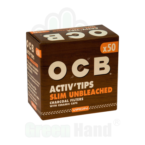 OCB FILTROS ACTIVOS SLIM SIN BLANQUEAR  7MM. (BOLSA 50 Filtros)